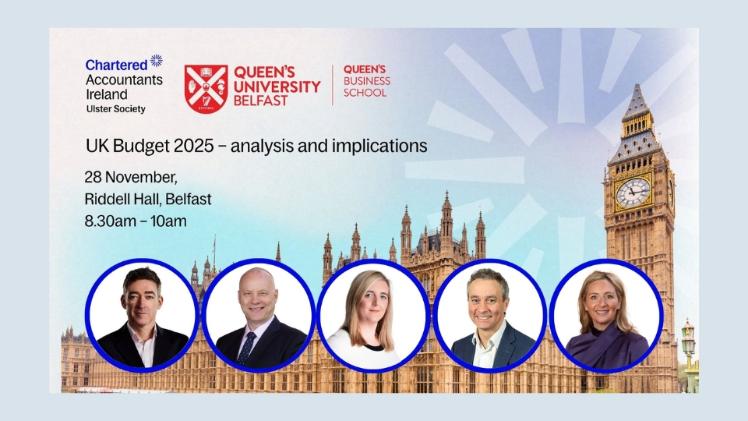 Five panel speakers in front of Houses of Parliament